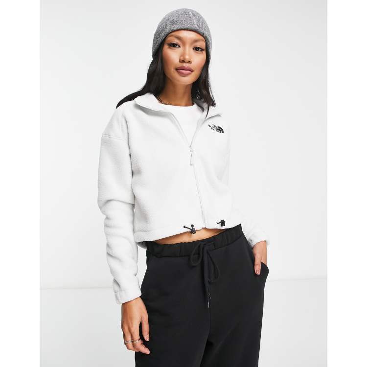 The North Face Shispare sherpa zip up fleece in gray - Exclusive to ASOS