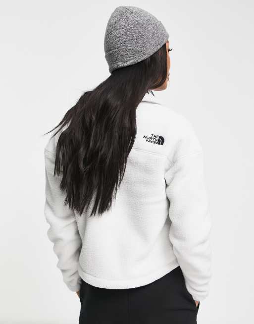 The North Face Shispare sherpa zip up fleece in gray - Exclusive to ASOS