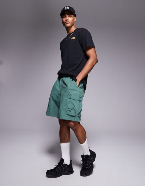 The North Face - Short met cargozakken en logo in groen - view 1