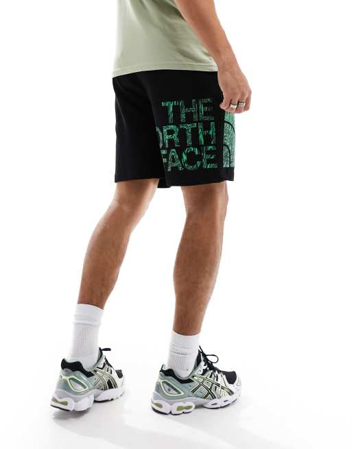 The North Face - Short met groot logo in zwart