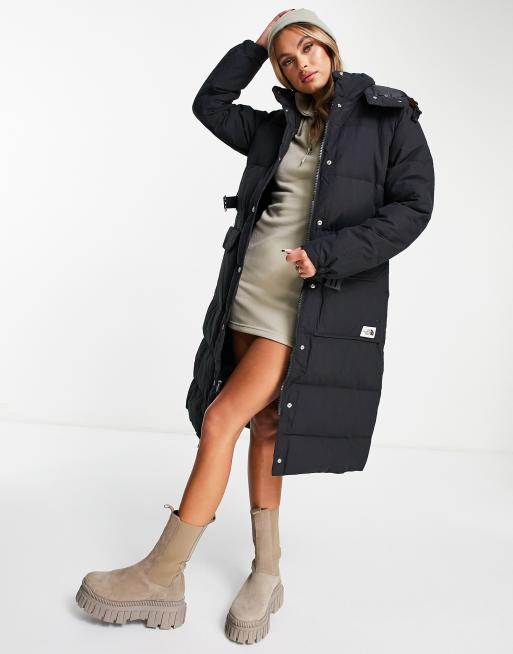 North face discount long parka womens