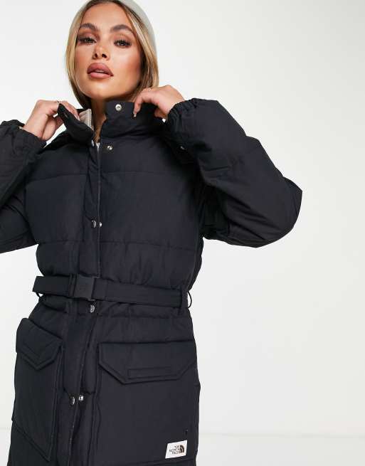 The North Face Sierra long parka jacket in black