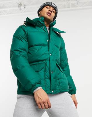 north face green down jacket