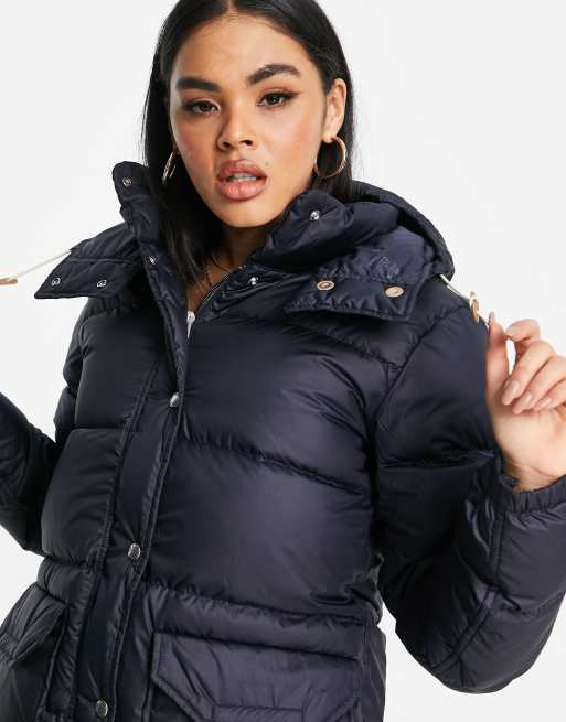 The North Face Sierra Down puffer jacket in navy