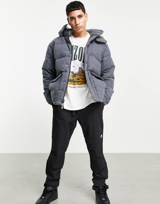 The North Face Sierra Down wool parka jacket in gray