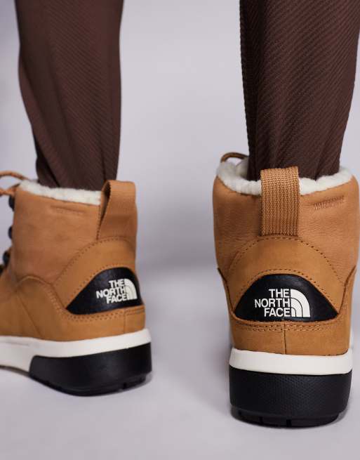 The North Face Sierra Mid fleece lined hiking boots in brown and white, 2 of 4