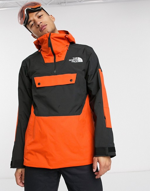 The North Face Silvani ski anorak jacket in orange