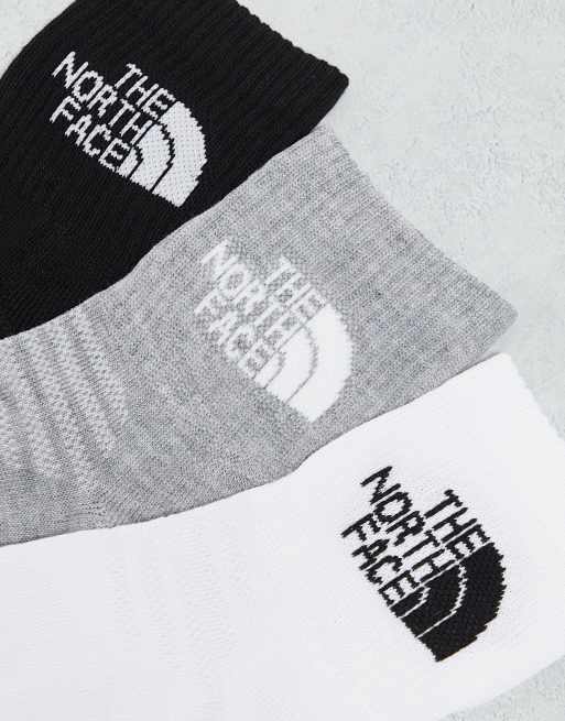 Pack de 3 pares de calcetines blancos con logo Simple Dome de The North  Face