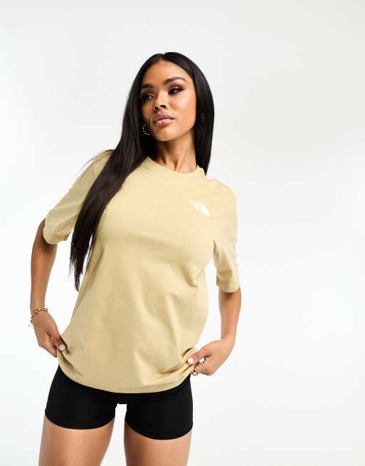 The North Face – Simple Dome – Beżowy luźny T-shirt