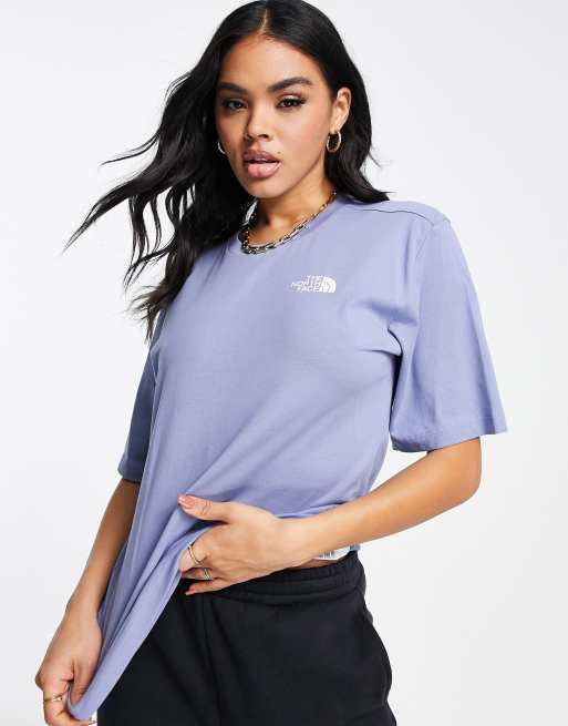 The North Face - Simple Dome - Blå T-shirt i afslappet pasform - Kun hos ASOS