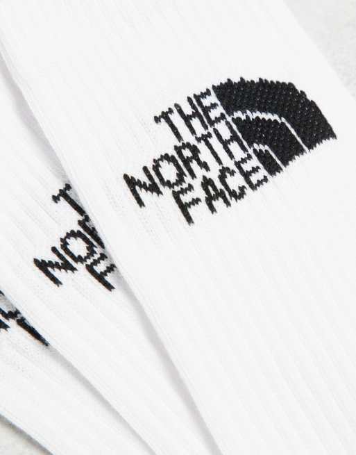 The North Face - Simple Dome - Confezione da 3 paia di calzini bianchi con logo, 2 di 4