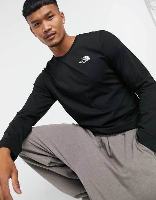 The North Face – Simple Dome – czarny T-shirt z długim rękawem