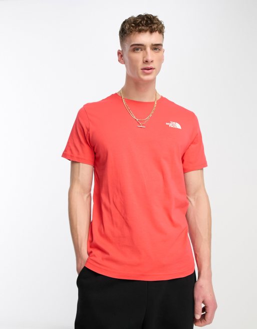 The North Face – Simple Dome – Czerwony T-shirt – Tylko w ASOS
