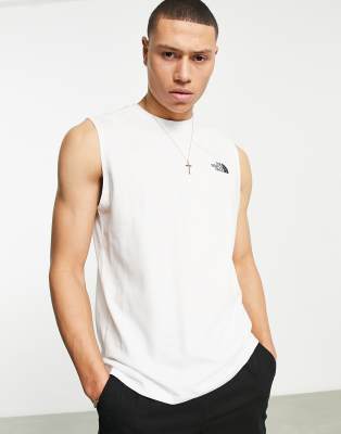 The North Face Simple Dome tank in white - ASOS Price Checker