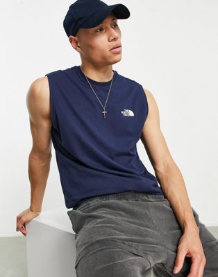 The North Face Simple Dome tank in navy - ASOS Price Checker