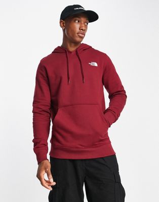 The North Face Simple Dome fleece hoodie in burgundy