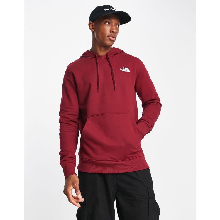 The north face store burgundy hoodie