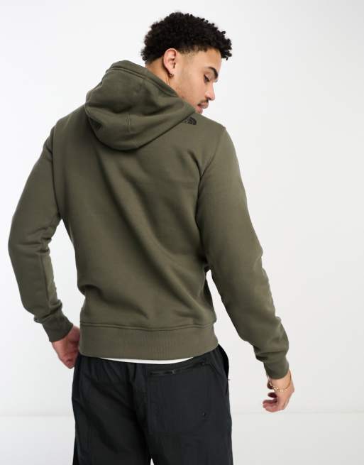 The North Face Simple Dome fleece hoodie in khaki ASOS