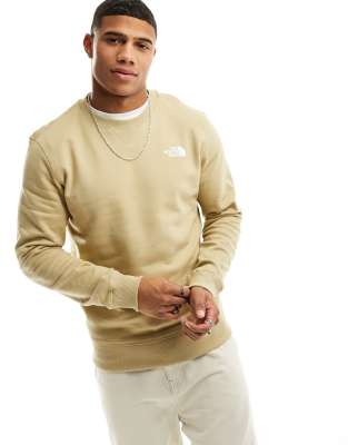 The North Face Simple Dome fleece sweatshirt in stone-Neutral