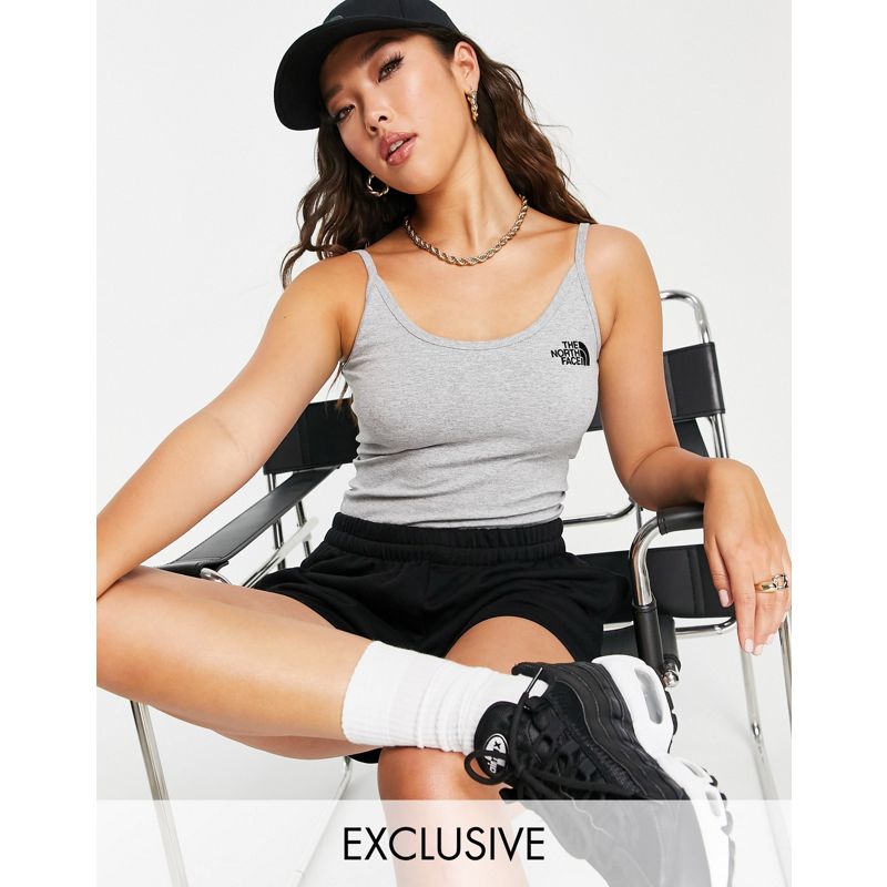 The North Face – Simple Dome – Graues Tanktop, exklusiv bei ASOS