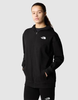 The North Face - Simple Dome - Kapuzenjacke TNF-Schwarz mit durchgehendem Reißverschluss und leichtem Loop-Baumwollmater...