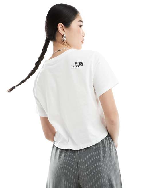 The North Face – Simple Dome – Kurz geschnittenes T-Shirt in Weiß mit Logo, 2 von 4