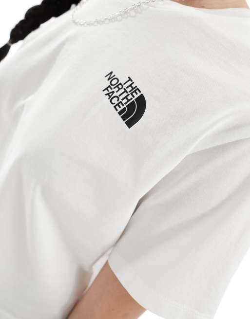 The North Face – Simple Dome – Kurz geschnittenes T-Shirt in Weiß mit Logo, 3 von 4