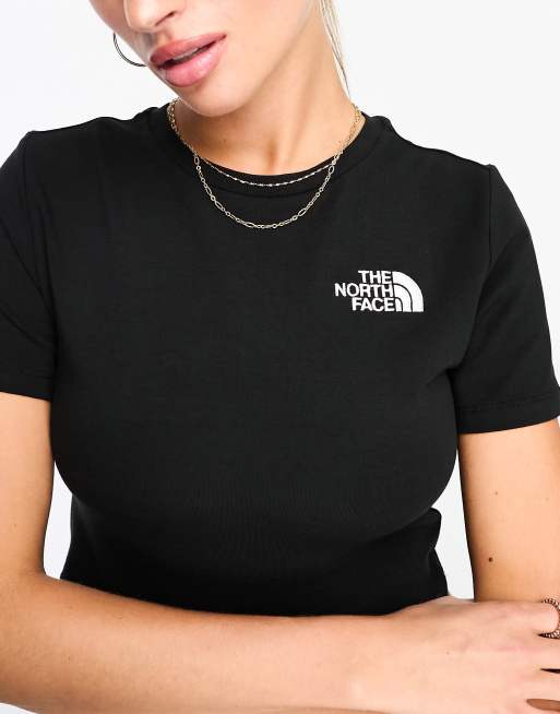 The North Face – Simple Dome – Kurzes, figurbetontes T-Shirt in Schwarz, 3 von 4