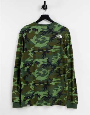 north face camo t shirt