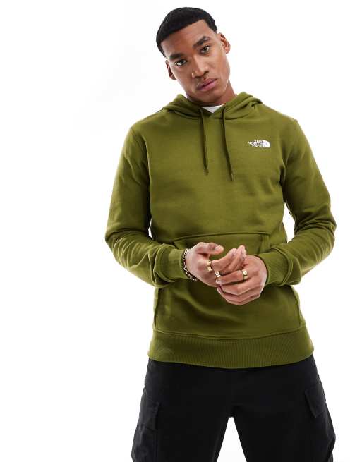 North face olive clearance hoodie