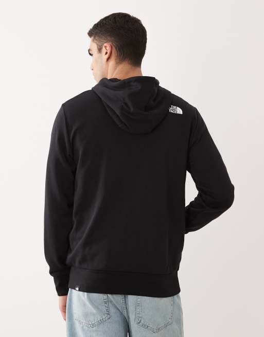 The North Face Simple Dome logo light full zip hoodie in black, 5 of 5