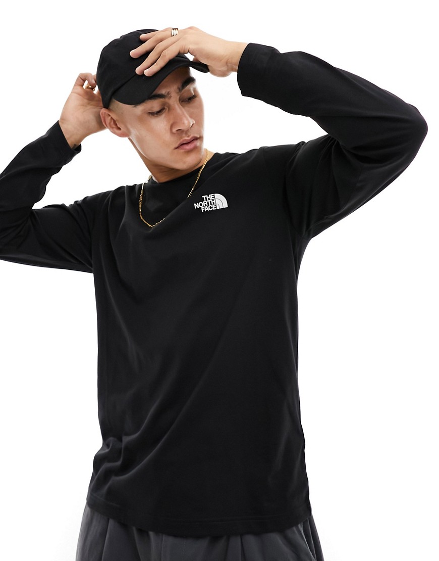 The North Face Simple Dome logo long sleeve t-shirt in black