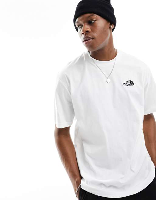 North face deals white t shirt