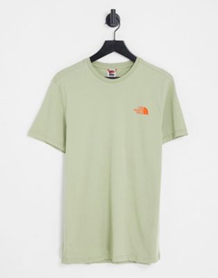 The North Face Simple Dome logo t-shirt in green Exclusive at ASOS - ASOS Price Checker