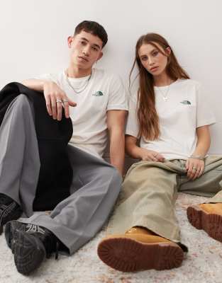 The North Face The North Face Simple Dome logo t-shirt in off white