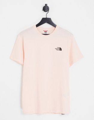 The North Face Simple Dome logo t-shirt in pale pink Exclusive at ASOS