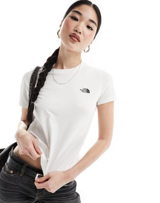 The North Face Simple Dome logo t-shirt in white - ASOS Price Checker