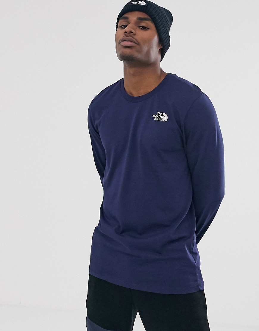 The North Face – Simple Dome – Marinblå t-shirt med lång ärm