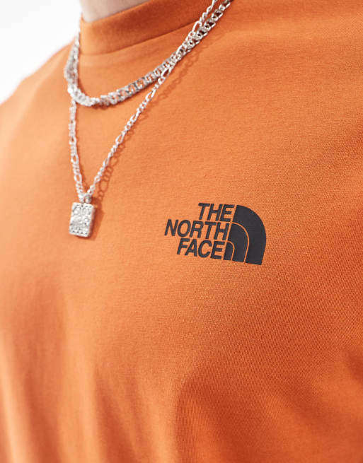 The North Face – Simple Dome – Miedziany T-shirt z logo, 2 z 4
