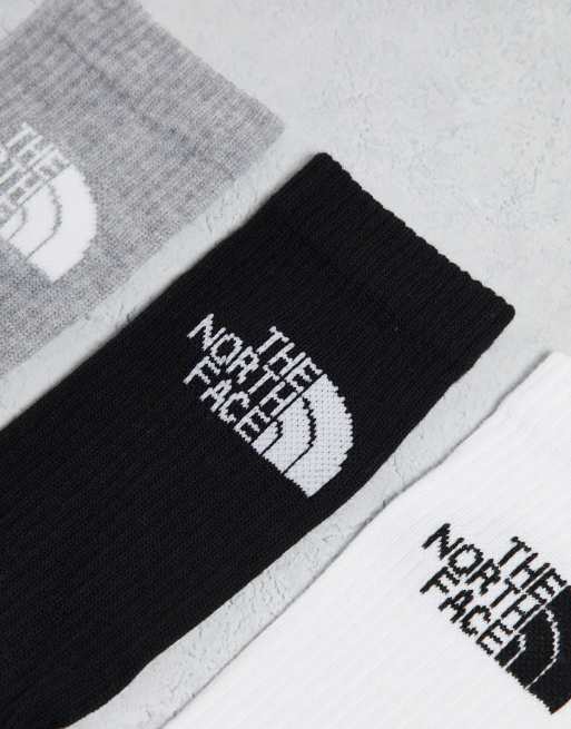 The North Face - Simple Dome - Pakke med 3 par hvide grå og sorte sokker med logo, 2 af 4