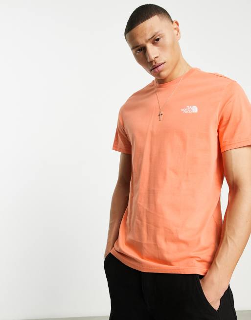 The North Face – Simple Dome – Pomarańczowy T-shirt