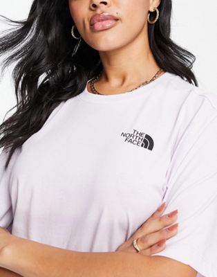 The North Face Simple Dome relaxed fit t-shirt in lilac Exclusive at ASOS