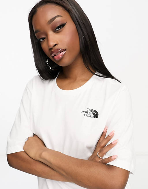 The North Face Simple Dome relaxed fit t-shirt in white