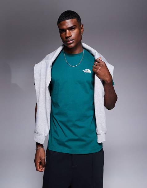 The North Face - Simple Dome - T-shirt à logo devant - Vert foncé - view 1
