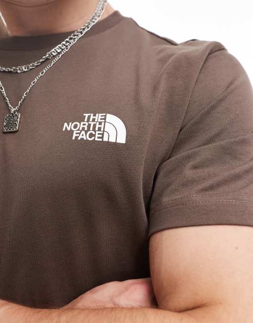 The North Face - Simple Dome - T-shirt à logo - Marron, 3 de 4