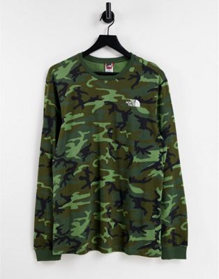 Homme The North Face - Simple Dome - T-shirt à manches longues - Camouflage