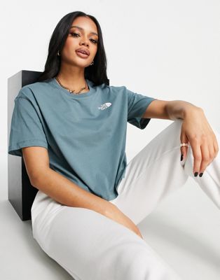 The North Face - Simple Dome - T-shirt crop top - Bleu