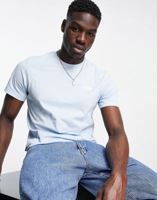 The North Face Simple Dome t-shirt in beta blue Exclusive at ASOS