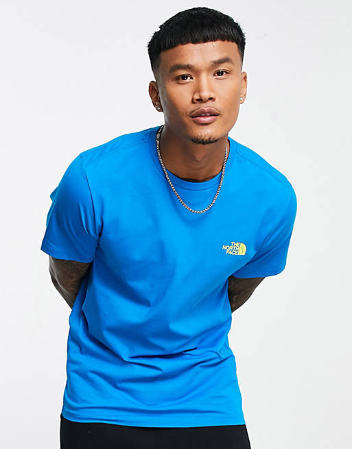 The North Face Simple Dome t-shirt in bright blue Exclusive at ASOS | ASOS