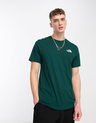 The North Face Simple Dome t-shirt in dark green Exclusive at ASOS